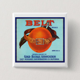 Gürtelmarke Kalifornische Orangen Button