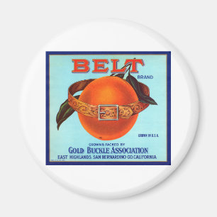 Gürtelmarke Kalifornische Orangen Magnet