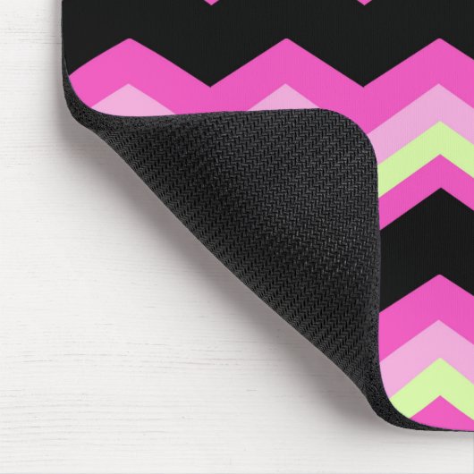 Gürtelmuster Zickzag Fuchsia Zickzack Mousepad (Ecke)