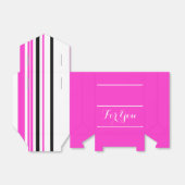 gürtelrosa Schwarz-weiße Gastgeschenke Geschenkschachtel (Ungefaltet)