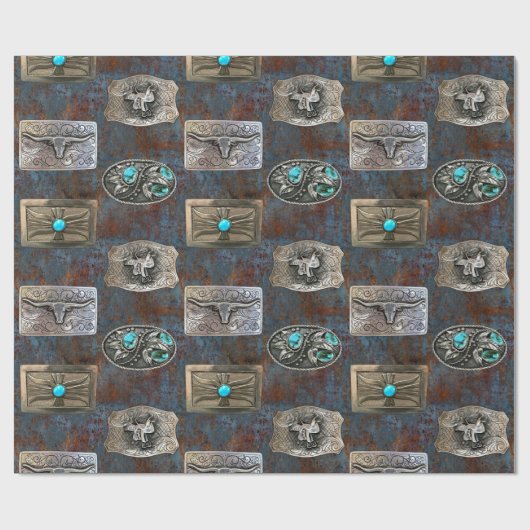 Gürtelschnalle Geschenkpapier (Flach)