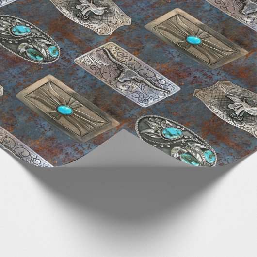 Gürtelschnalle Geschenkpapier (Ecke)