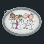 Gürtelschnalle - Maßgeschneidert<br><div class="desc">Unsere Krankenschwester Working Together Design umfasst mehrere Krankenschwestern für Strichmännchen, die mit Stethoskopen in Uniform arbeiten, darunter eine Krankenschwester für afrikanisches Strichmännchen, zwei brünette Krankenschwestern für Strichmännchen, eine Krankenschwester für weißes Strichmännchen und eine Krankenschwester für asiatische Strichmännchen. Krankenschwestern, die zusammenarbeiten, werden T - Shirt, Tasse, Magnete, Karten, Aufkleber, Taschen, Schlüsselanhänger,...</div>