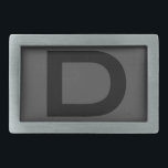 Gürtelschnalle mit benutzerdefiniertem Monogramm<br><div class="desc">Gürtelschnalle mit individuellem Monogramm. Geschenkidee für Männer zum coolen Vatertag oder zum Geburtstag. Sleek Typografie-Vorlage. Personalisieren Sie mit Ihrem eigenen Monogramm. Erstelle einen für Vater,  Ehemann,  Onkel,  Opa usw.</div>