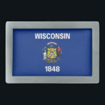 Gürtelschnalle mit Fahne des Wisconsin-Staat<br><div class="desc">Fügen Sie eine Touch Wisconsin Stolz zu Ihrem Outfit mit unserem exklusiven Gürtelschnalle mit der Fahne von Wisconsin! Dieser Gürtelschnalle ist nicht nur ein funktionales Accessoire, sondern auch eine Feier für Wisconsins Kulturerbe und seinen kulturellen Stolz. Das auffallende Design zeigt deutlich die ikonische Wisconsin-Staatsflagge, was es zu einer einzigartigen und...</div>