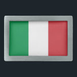 Gürtelschnalle mit Flagge Italiens<br><div class="desc">Eleganter Gürtelschnabel mit Flag von Italien. Dieses Produkt ist anpassbar.</div>