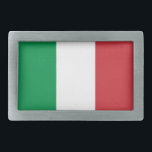 Gürtelschnalle mit italienischer Flagge<br><div class="desc">Elegante Gürtelschnalle mit Flagge von Italien. Dieses Produkt ist anpassbar.</div>