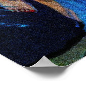 Gürtelschnüre Vintage Pulverkleidung Art Poster (Ecke)