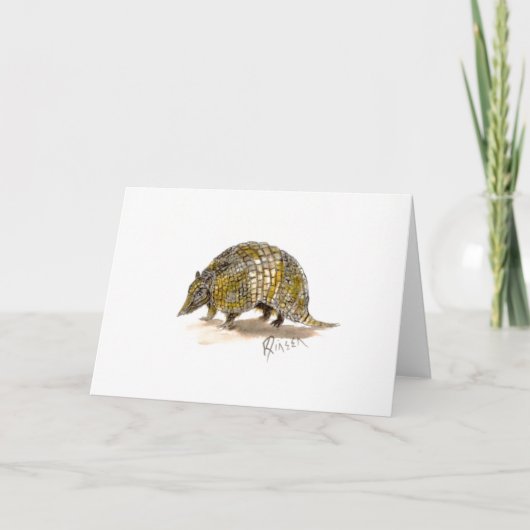 Gürteltier-Anmerkungskarte Karte (Vorderseite)