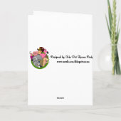 Gürteltier-Bremsschwelle-Gruß-Karte Karte (Rückseite)