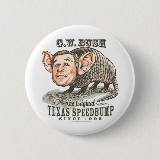 Gürteltier-Bush-Knopf Button (Vorderseite)