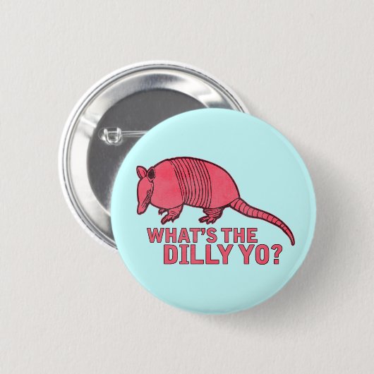 Gürteltier Button (Vorne & Hinten)