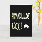 Gürteltier-Felsen! Gruß-Karte Karte (Gelbe Blume)