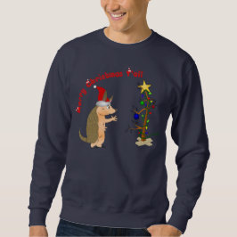 Gürteltier-frohe Weihnacht-Sweatshirt Sweatshirt
