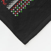 Gürteltier Hässliche Weihnachtspullover Feiertag W Fleecedecke (Ecke)