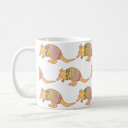 Gürteltier Kaffeetasse (Links)