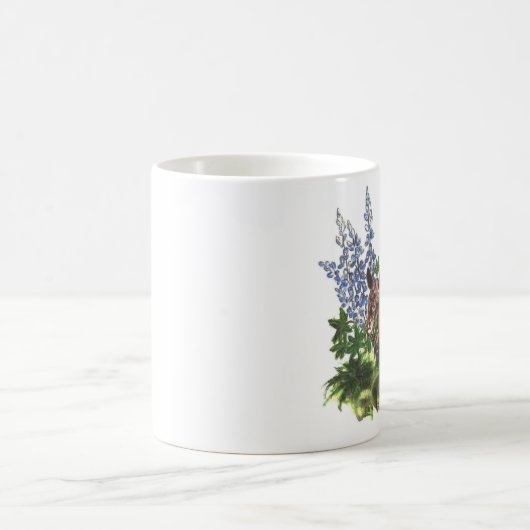 Gürteltier mit Bluebonnets Kaffeetasse (Mittel)