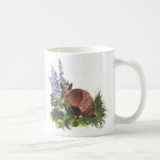 Gürteltier mit Bluebonnets Kaffeetasse