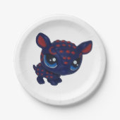 Gürteltier-Platte Pappteller (Vorderseite)