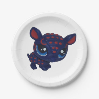 Gürteltier-Platte Pappteller