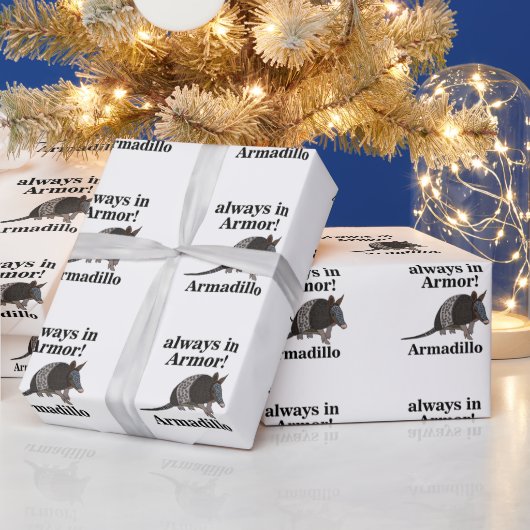 Gürteltier Tier Lustig Geschenkpapier (Feiertage)