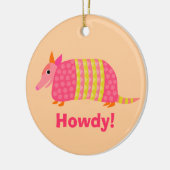 Gürteltier-Verzierung Keramikornament (Links)