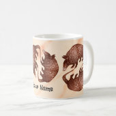 Gürteltier Yin Yang Kaffeetasse (VorderseiteRechts)