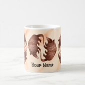 Gürteltier Yin Yang Kaffeetasse (Mittel)