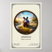 Gürteltier-Zoologie-Serie Poster (Vorne)