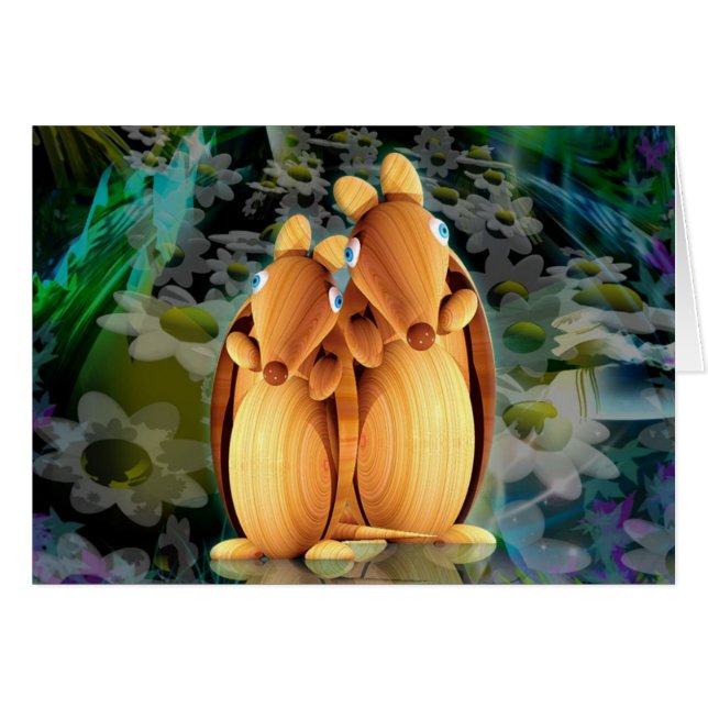 Gürteltierkarte (Vorderseite (Horizontal))