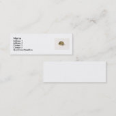 Gürteltierprofil-Visitenkarte Mini Visitenkarte (Vorne/Hinten)