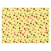 gürtlich niedlicher Ladybug und dunkelgelbe Blume Tischdecke (Vorderseite (Horizontal))