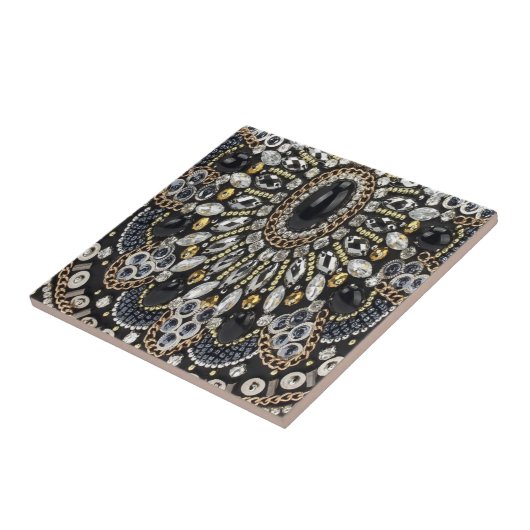 gürtnerisch Glam Art Deko Fliese (Seite)