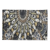 gürtnerisch Glam Art Deko Kissenbezug (Rückseite-Links)