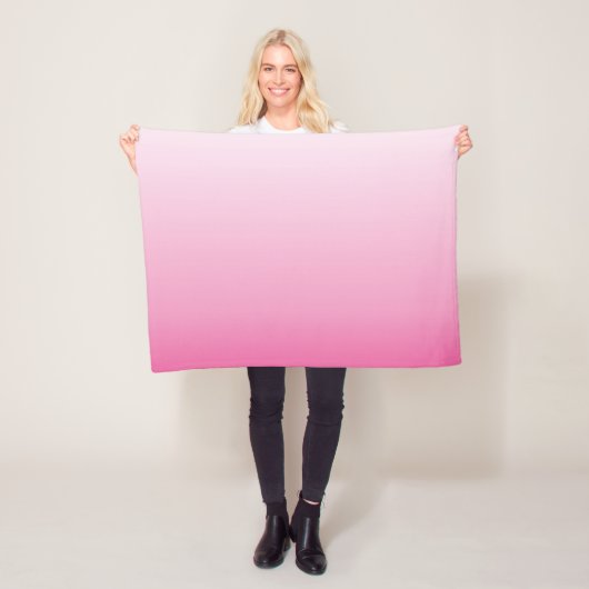 gürtnisch-minimalistisch staubige Rose Kirschblüte Fleecedecke (Beispiel)