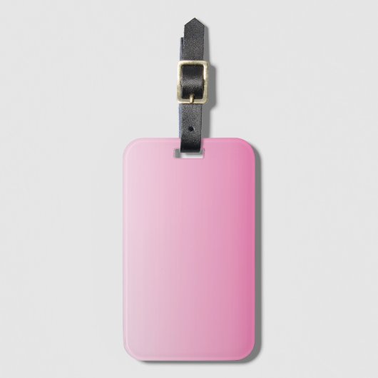 gürtnisch-minimalistisch staubige Rose Kirschblüte Gepäckanhänger (Vorderseite Vertikal)