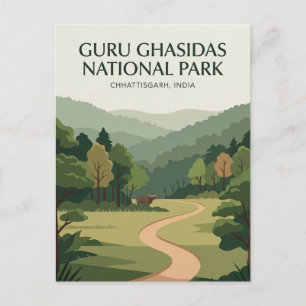 Guru Ghasidas Nationalpark Indien Postkarte