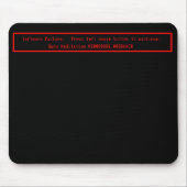 Guru-Meditations-Mäusematte Mousepad (Vorne)