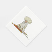 Guru mit langem Bart Serviette (Ecke)