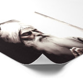 Gurū Nānak Abstrakt Portrait - Sikh Poster (Ecke)