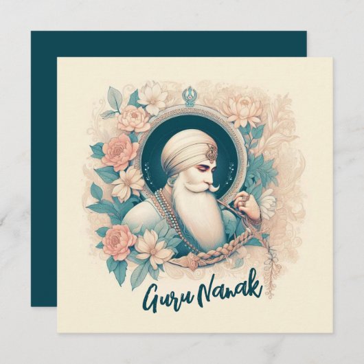 Guru Nanak Blessings Karte (Vorne/Hinten)