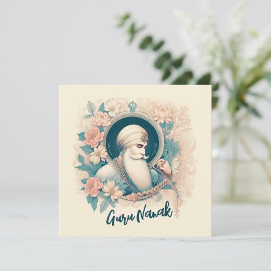 Guru Nanak Blessings Karte (Stehend Vorderseite)