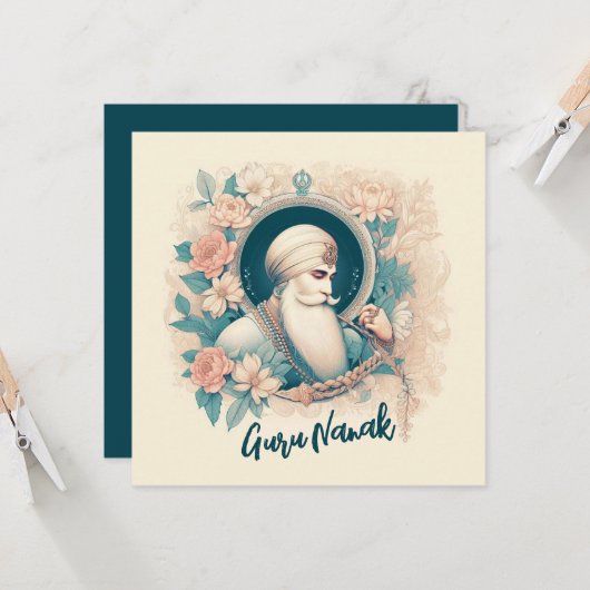 Guru Nanak Blessings Karte (Vorderseite/Rückseite Beispiel)