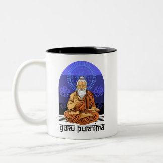 Guru purnima zweifarbige tasse