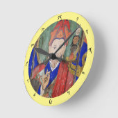 Guru Rinpoche, Padmasambhava, Himalayas - Nepal Runde Wanduhr (Winkel)
