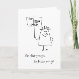 Guru Zelda Add Name Age Bunch of Birthday Gruß Karte