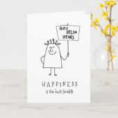 Guru Zelda Fügen Sie einen Namen Geburtstag Glückw Karte (Gelbe Blume)