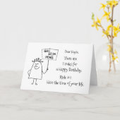 Guru Zelda Quotes Funny Words of Wisdom Geburtstag Karte (Gelbe Blume)