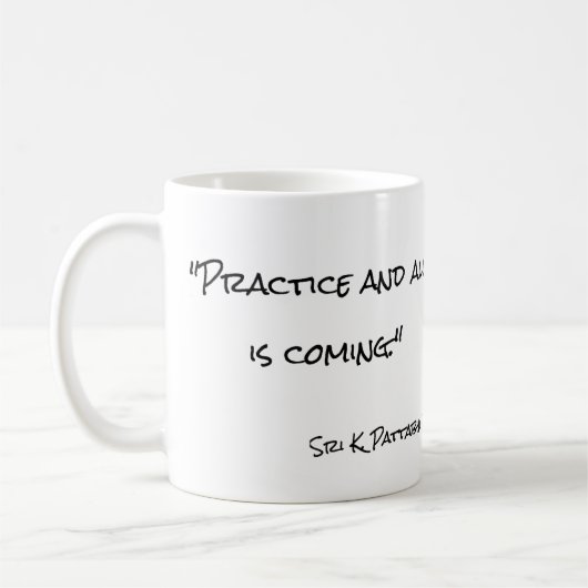 Guruji Gruppen-Praxis-Zitat-Tasse Kaffeetasse (Links)