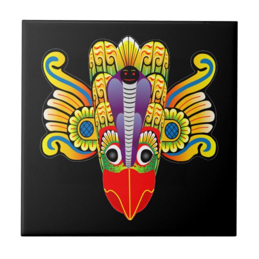 Gurulu raksha (Sri Lanka garuda devil) Fliese (Vorderseite)